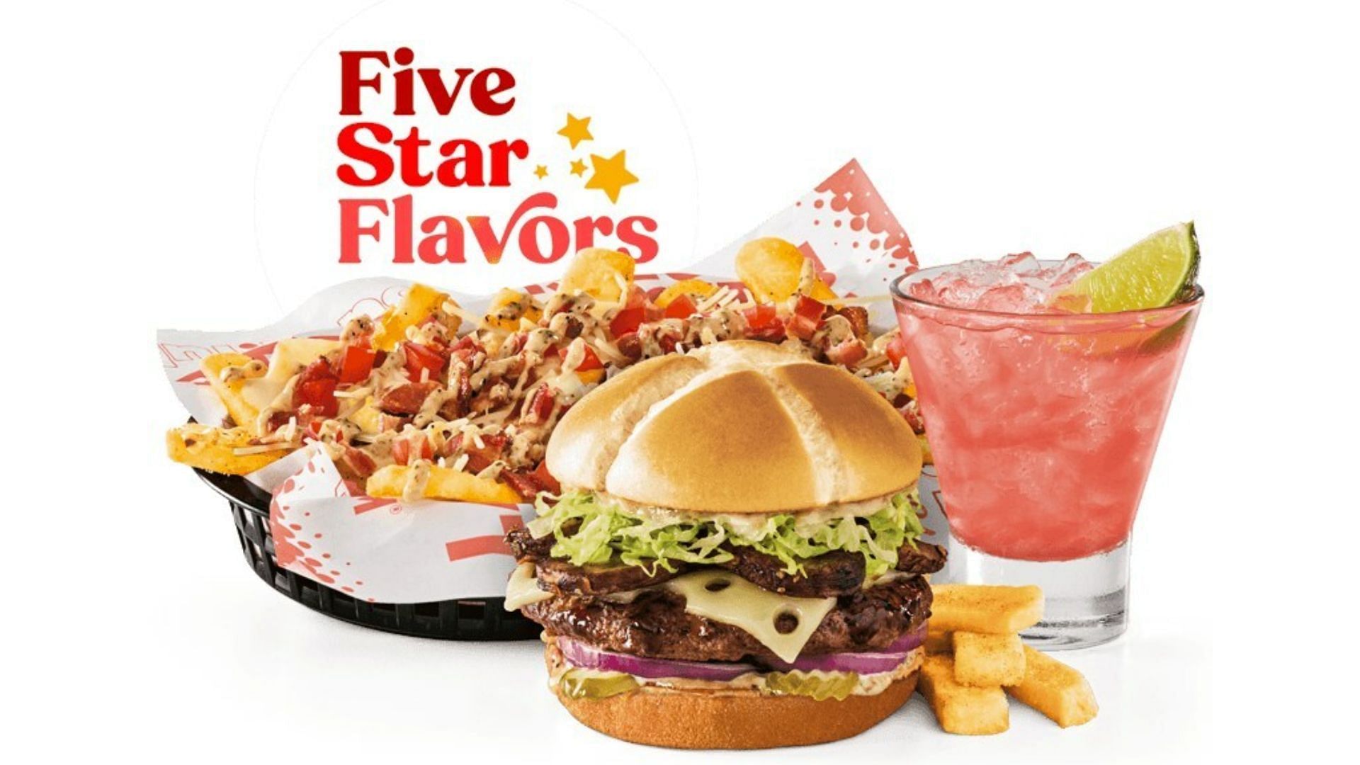 The new Five Star Flavors menu line-up (Image via Red Robin)