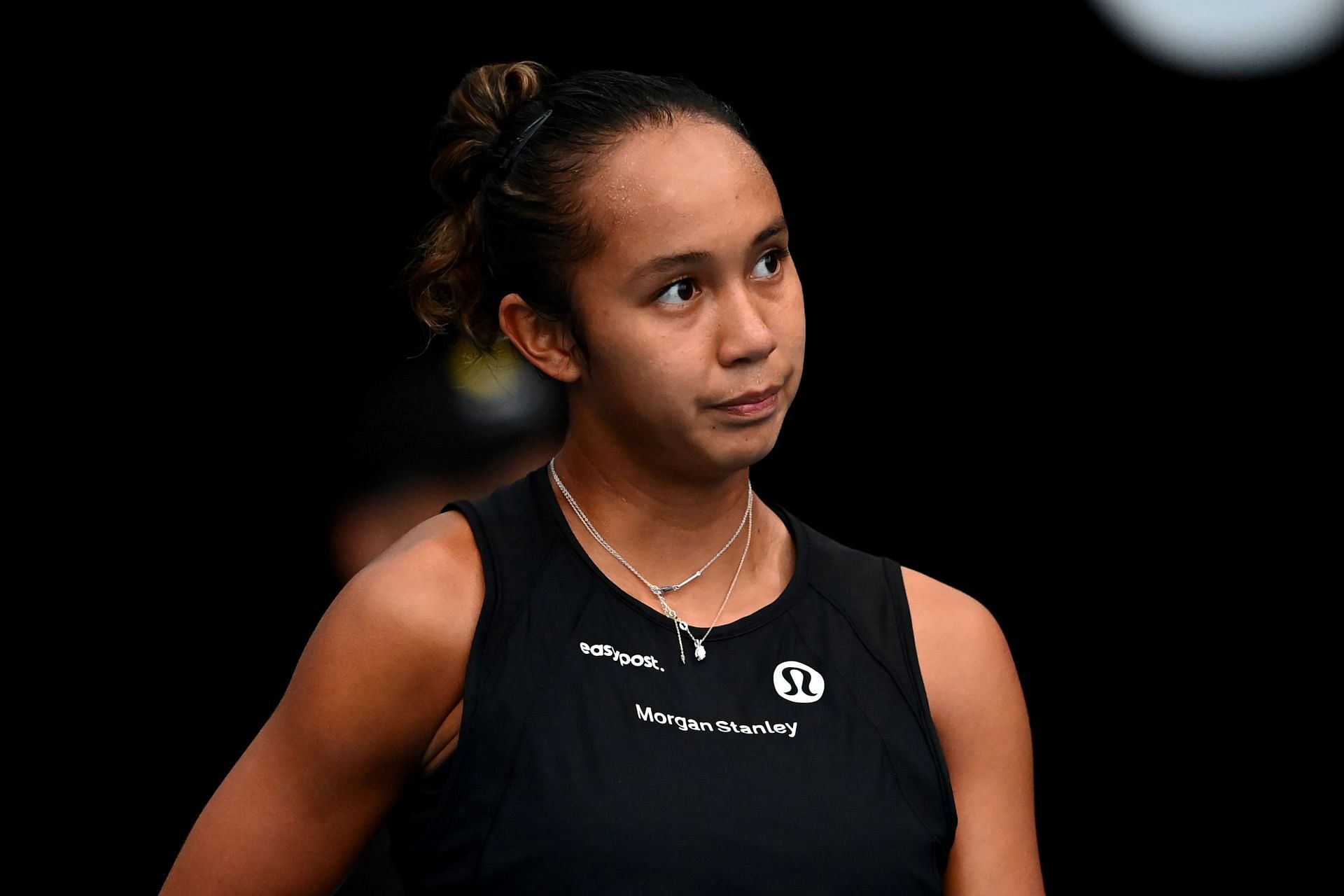 Leylah Fernandez during the 2023 ASB Classic