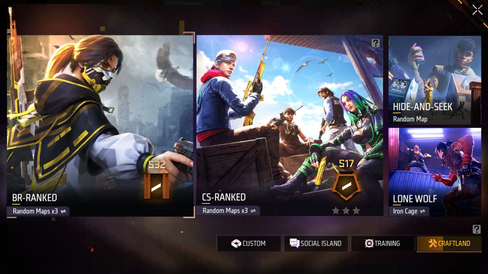 Engage in the desired mode to get frags (Image via Garena)