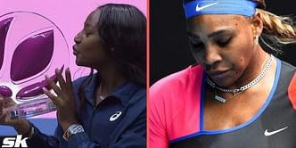 Alycia Parks wears "Queen" necklace designed by Serena Williams' jewelry line while lifting her maiden WTA singles title
