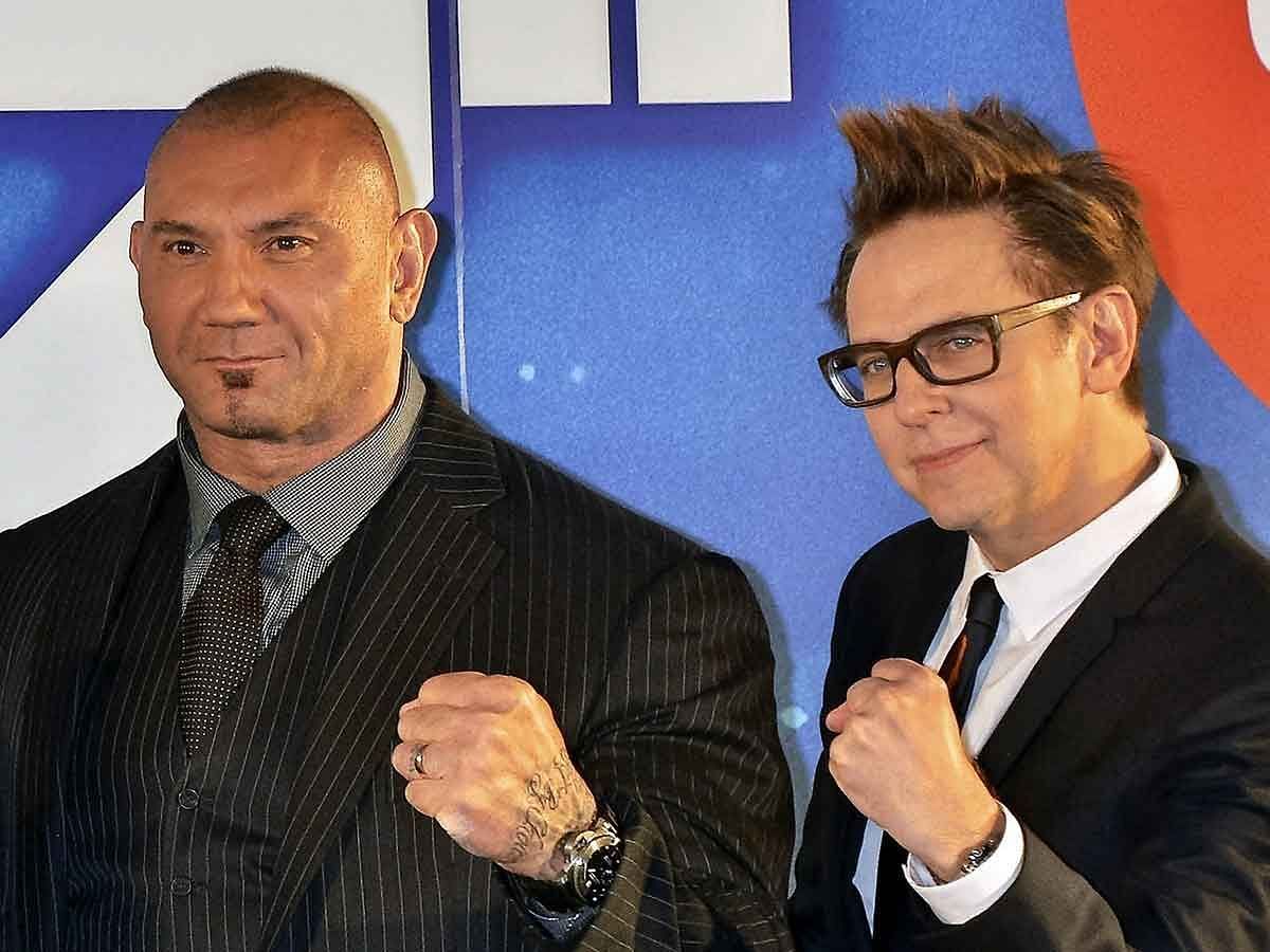 Dave Bautista okay with joining the DCU, as the former wrestler turned action star opens up about the possibility of working again with James Gunn (Image via Getty)