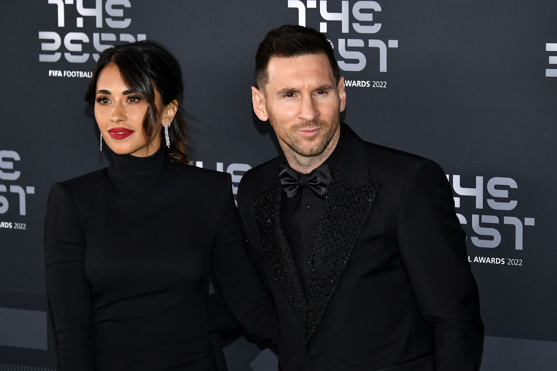 Lionel Messi (right) was adjudged the best FIFA men&rsquo;s player for 2022
