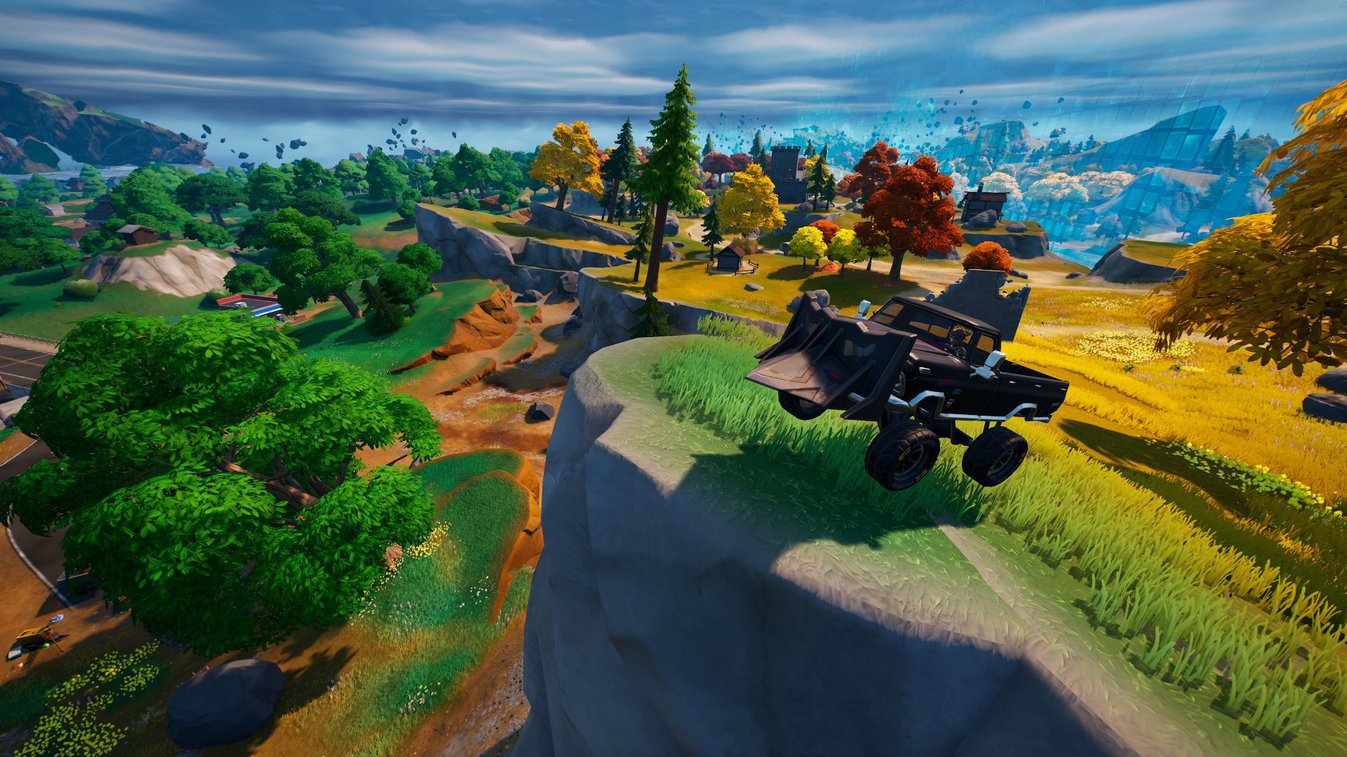 Fortnite: How to get three seconds of air time in a land vehicle