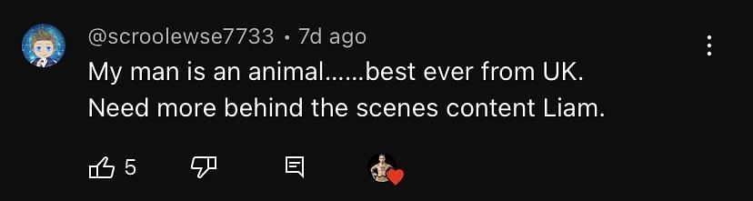 YouTube comment