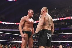 Gunther reveals what was going through his mind when he had a stare-down with Brock Lesnar