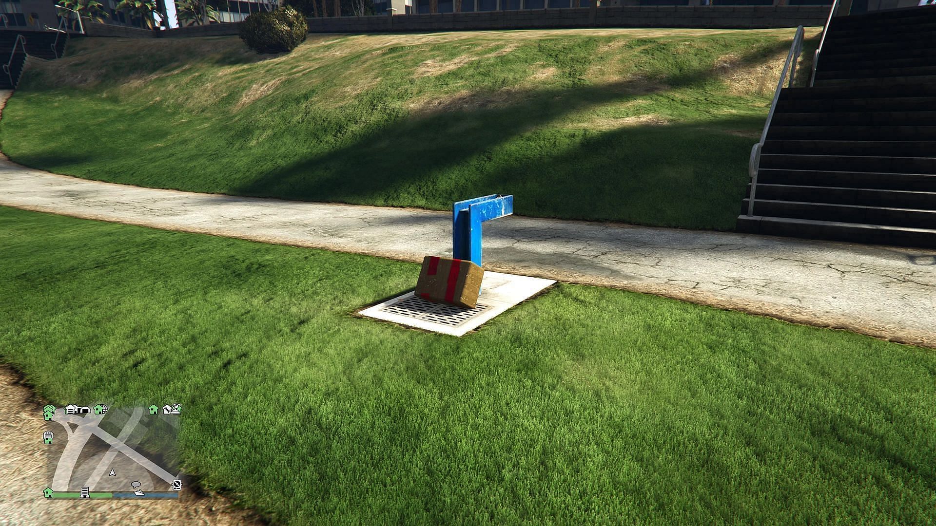 G's Cache box dropped off at a location (Image via GTA Wiki)