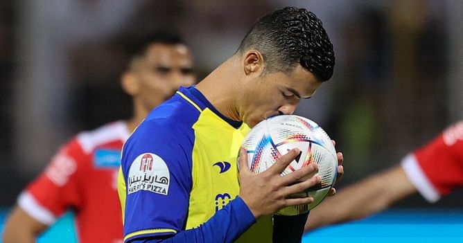 WATCH: Cristiano Ronaldo's reaction to receiving the match ball signed from the referee after Al Nassr's win over Al Wehda