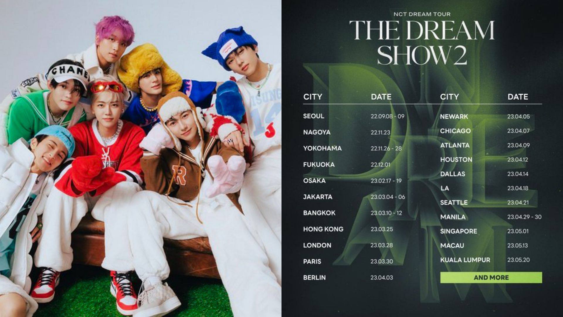 NCT Dream announced U.S., Europe and Asia tour dates and cities (Image via Twitter/@NCTsmtown_DREAM)
