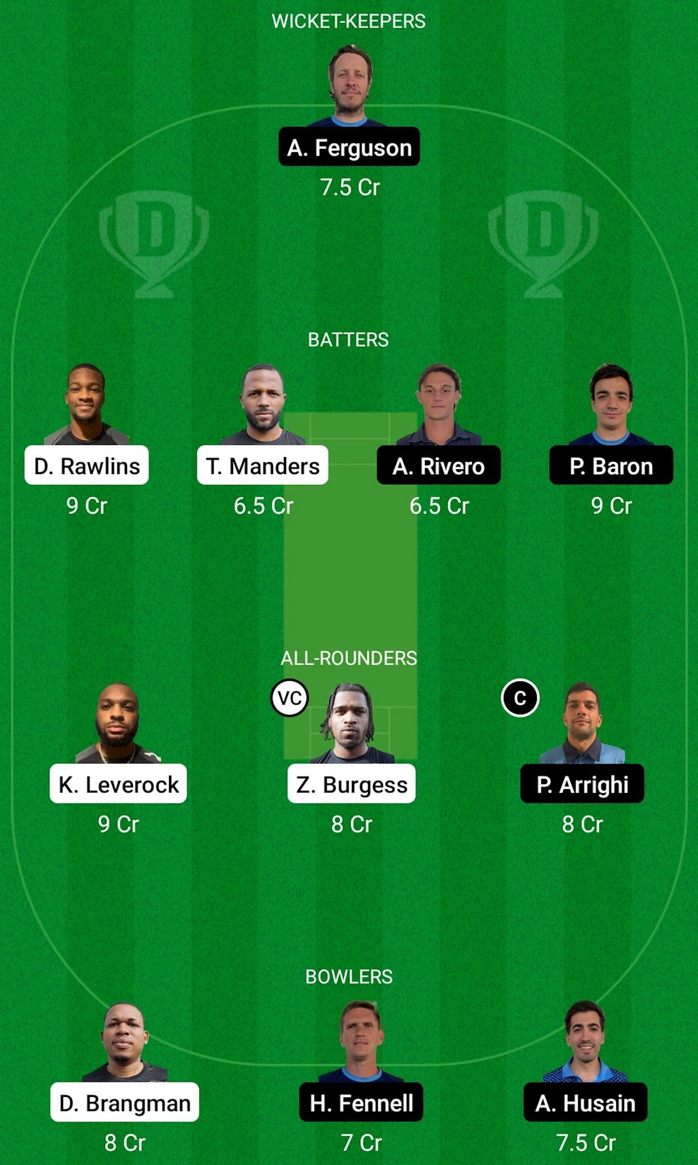 BER vs ARG Dream11 Prediction Team Today, Grand League