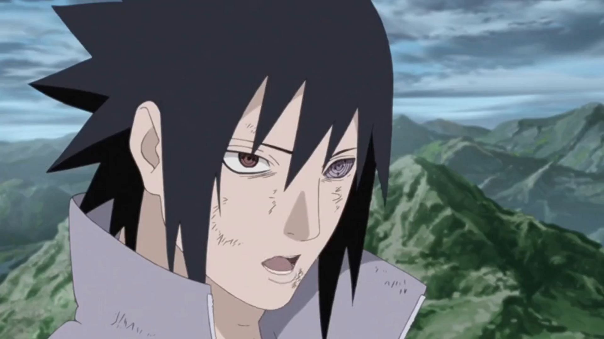Sasuke Uchiha during his fight at the Valley of the End (Image via Studio Pierrot)