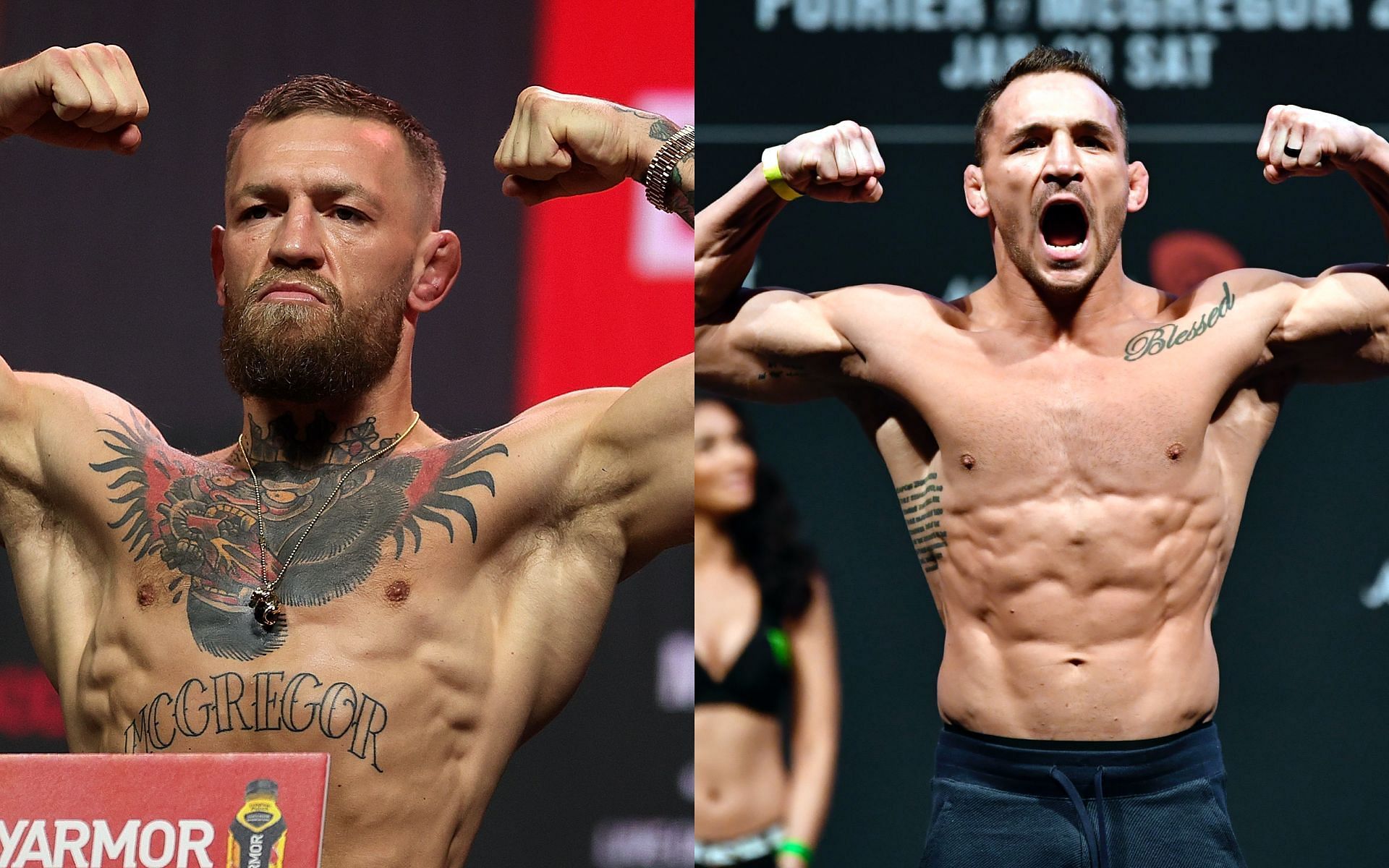 Conor McGregor (left) and Michael Chandler (right) [Image Credits: Getty Images]