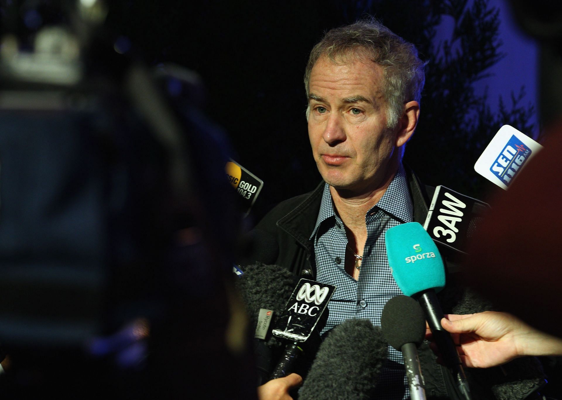 John McEnroe during the 2012 Australian Open