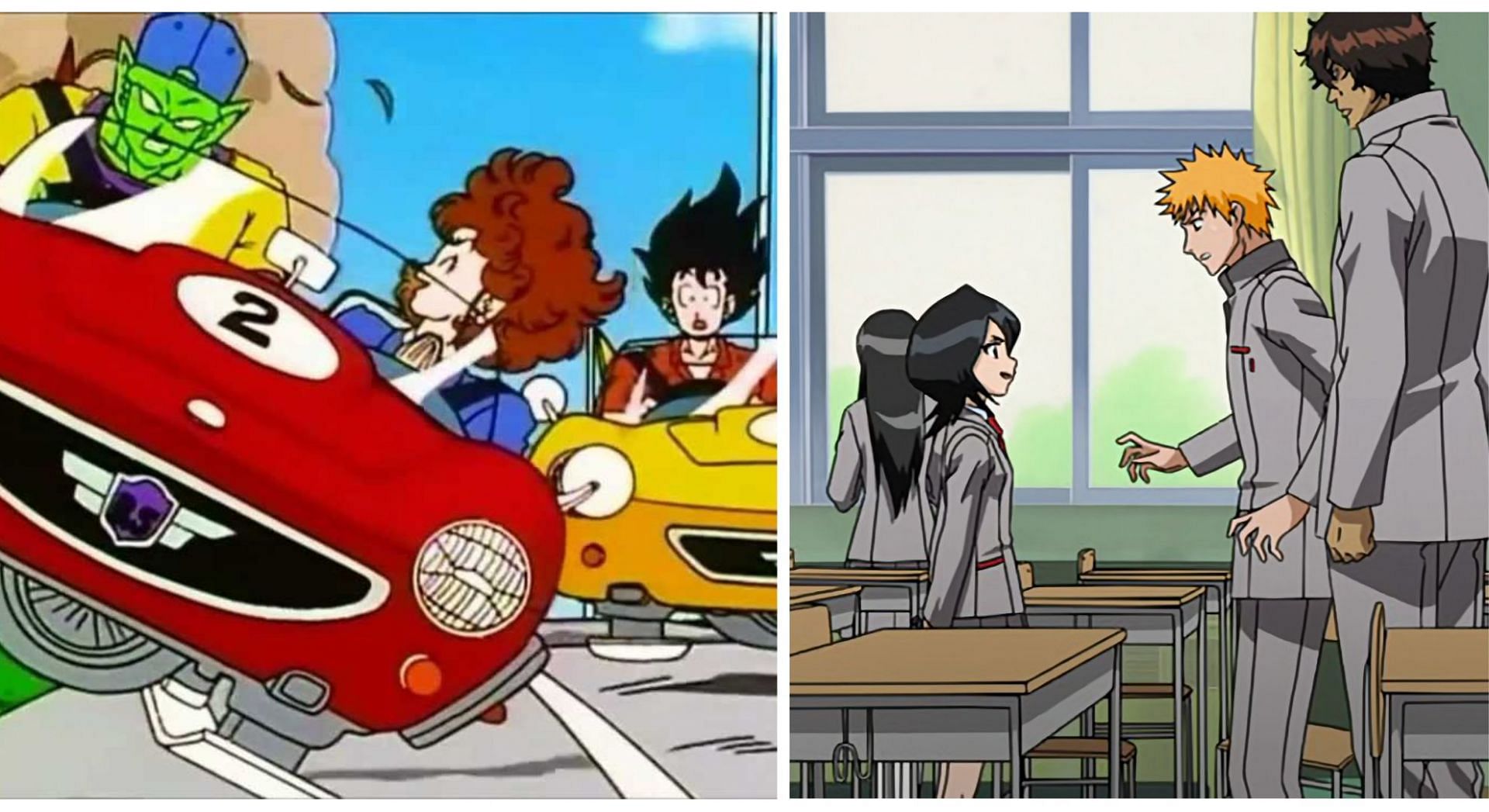 Course Goku et Piccolo;  Rukia se présente à l'école d'Ichigo (Image via Sportskeeda)
