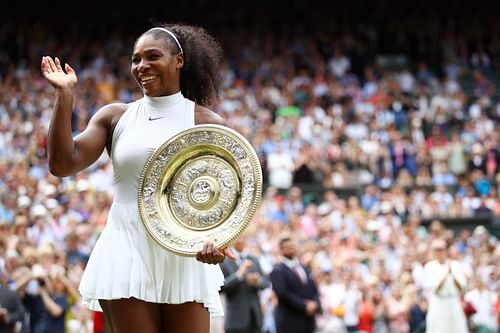 Serena Williams at the 2016 Wimbledon Championships