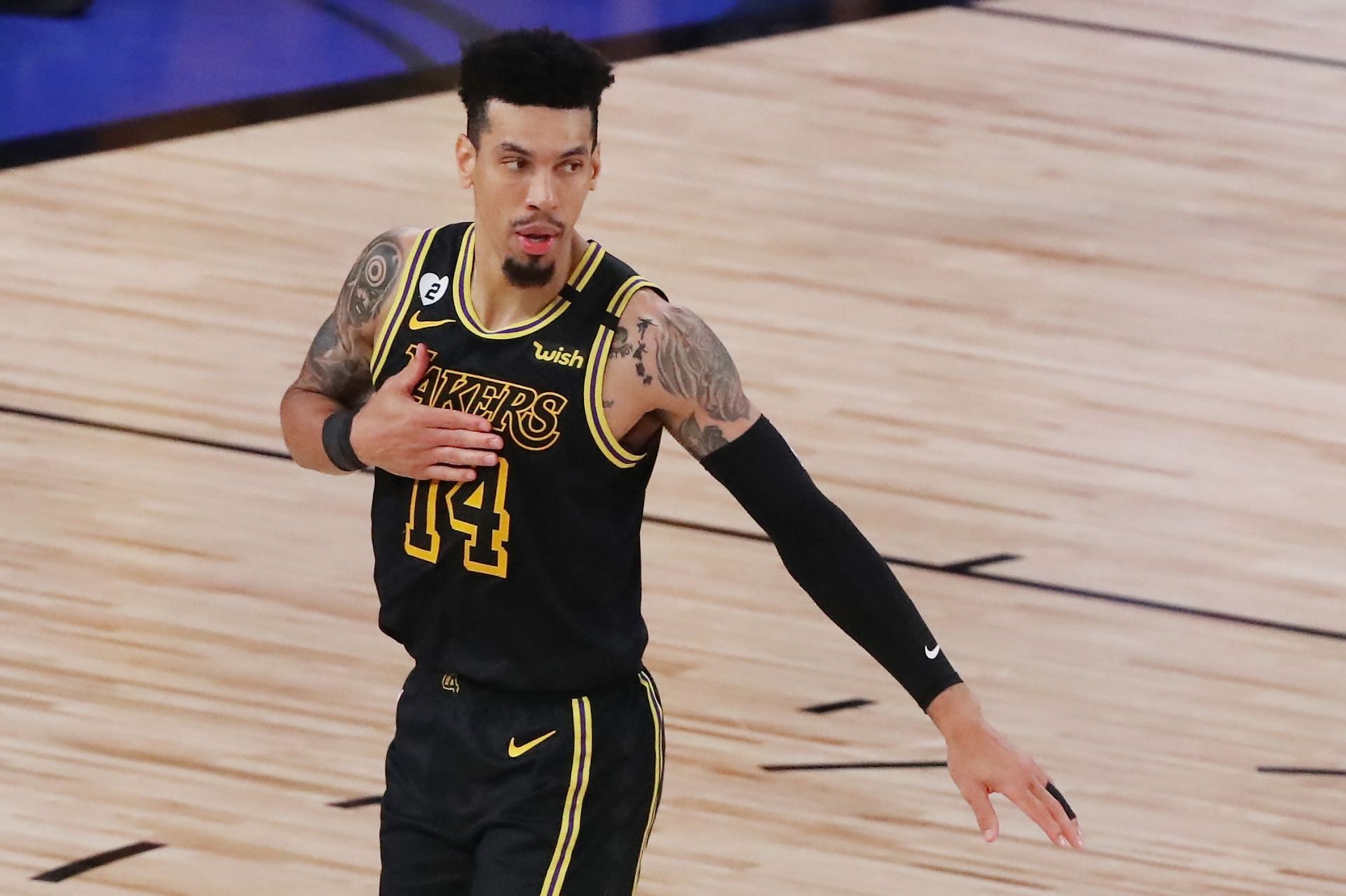 Danny Green with the LA Lakers