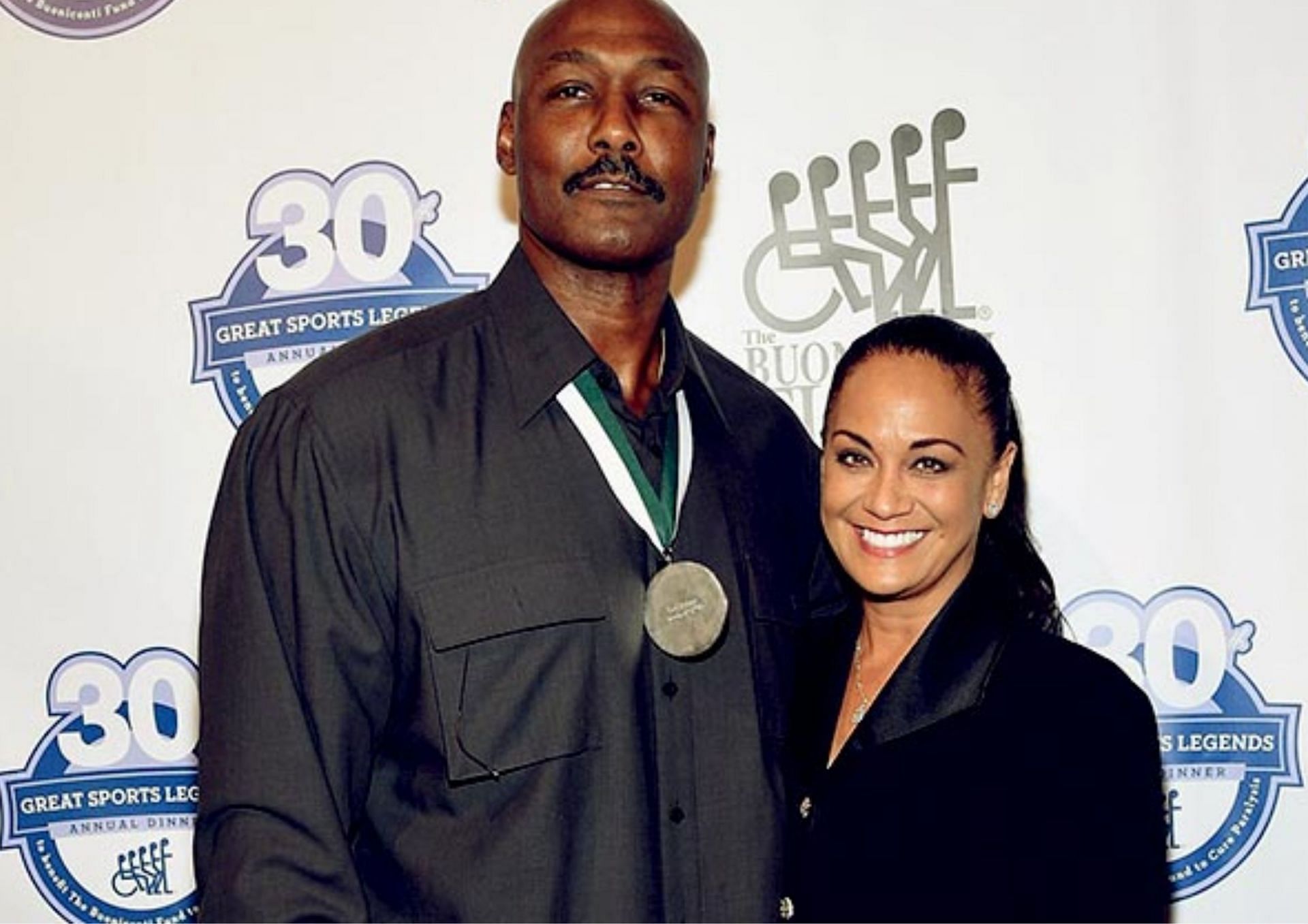 Karl Malone has been married to the former Kay Kinsey for more than three decades. [photo: Celebrity Gossip]