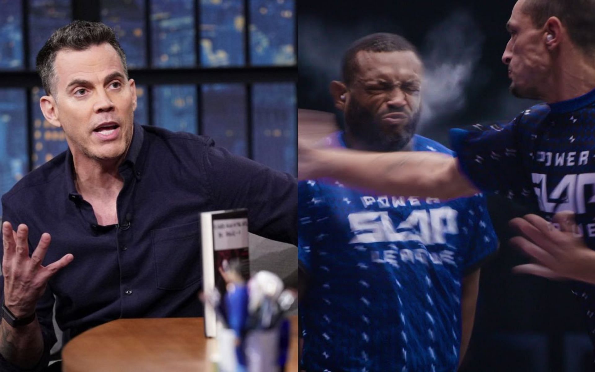 Steve-O (left) and Power Slap League (right) [Image credits: @steveo on Instagram and UFC on Youtube]