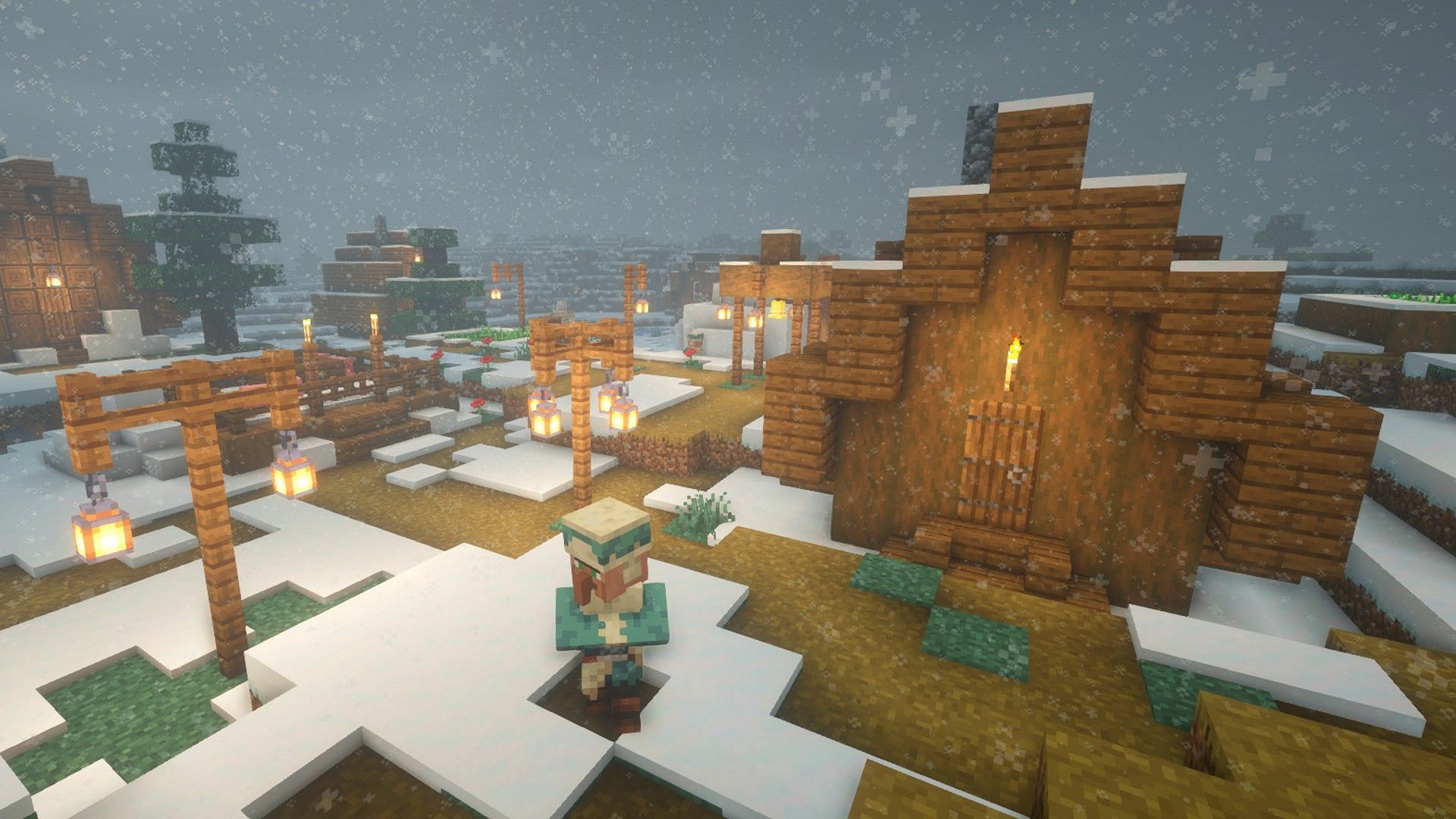 Villages are useful in Minecraft for a myriad of reasons (Image via Mojang)