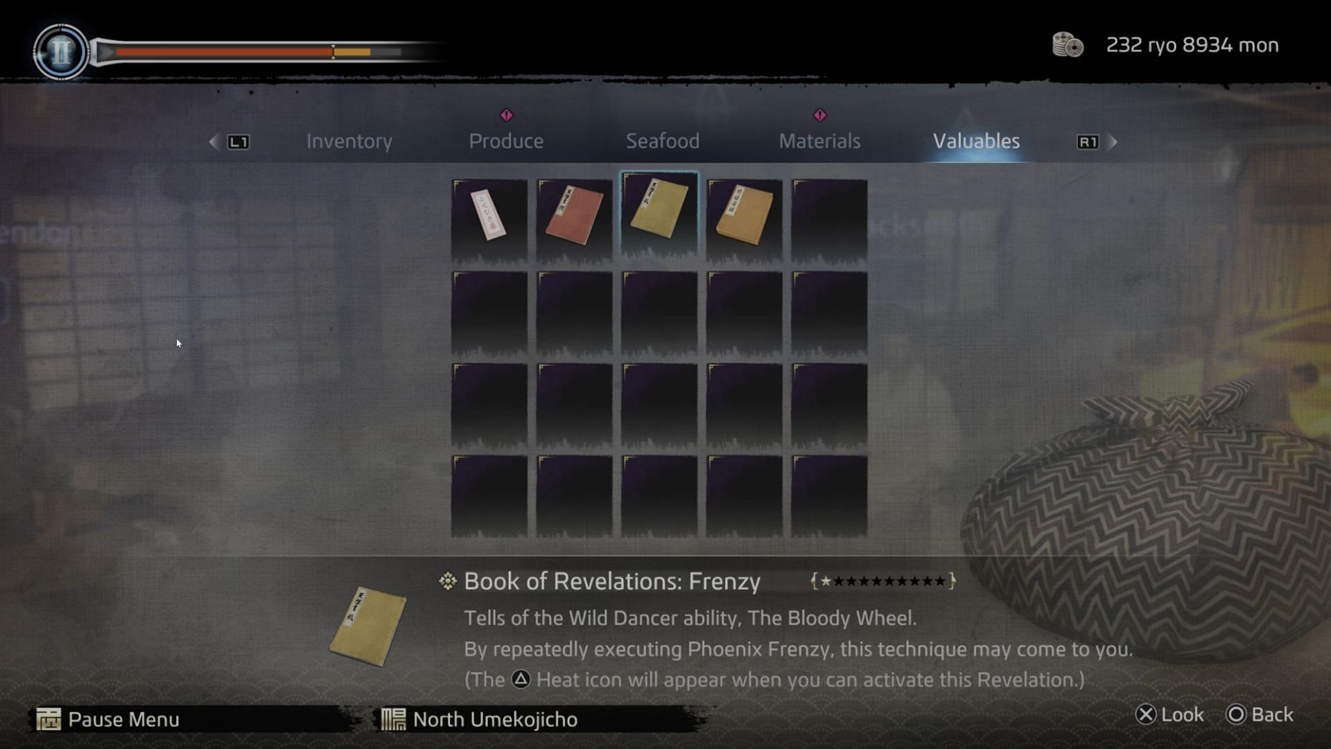 By going to your inventory, you can check precisely what you need to do (Image via SEGA)