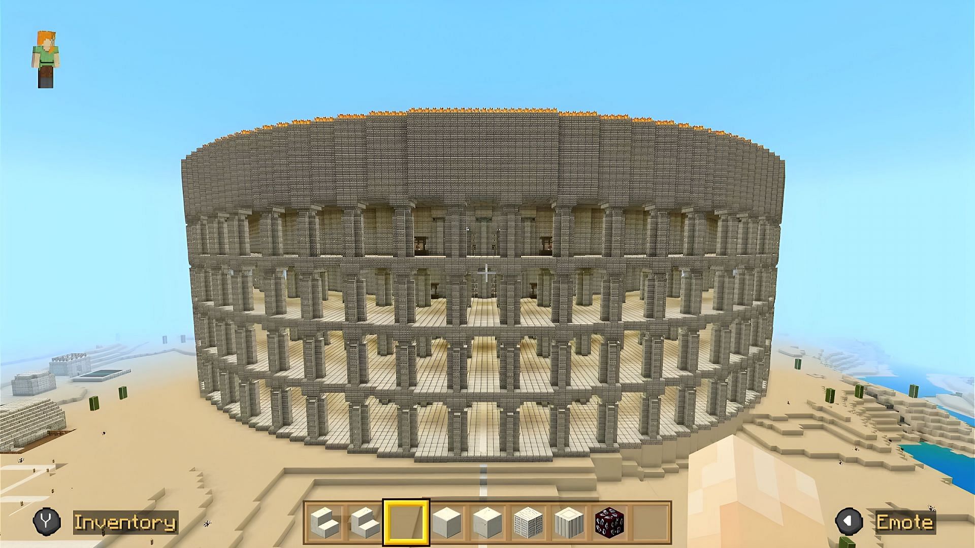 Colosseums make for incredible builds in Minecraft (Image via Youtube/Prime