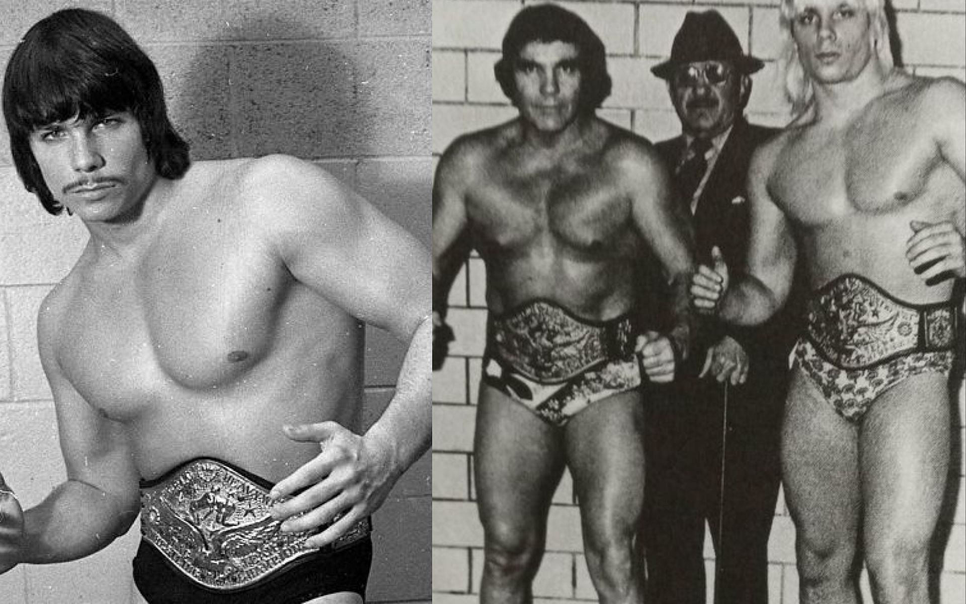 Lanny with his father Angelo Poffo.