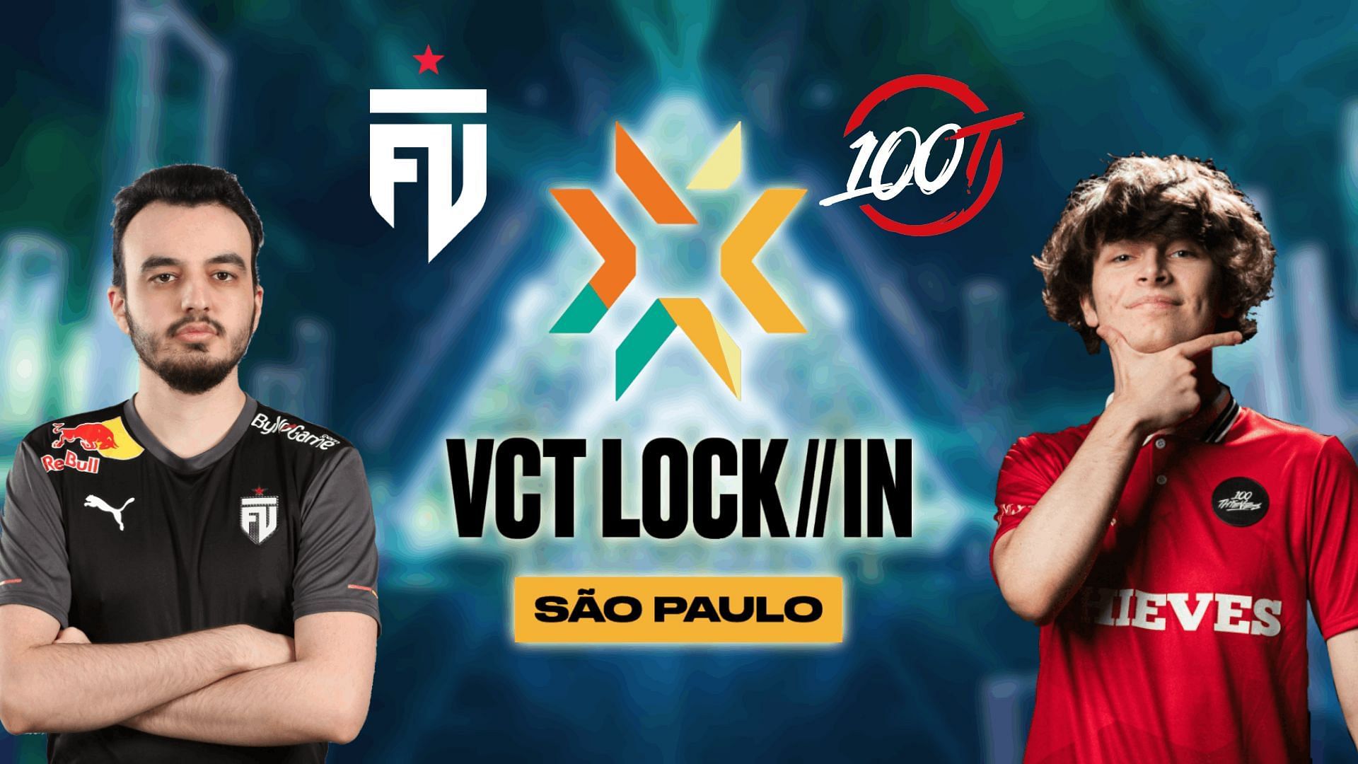 FUT Esports vs 100 Thieves at VCT LOCK//IN 2023 (Image via Sportskeeda)