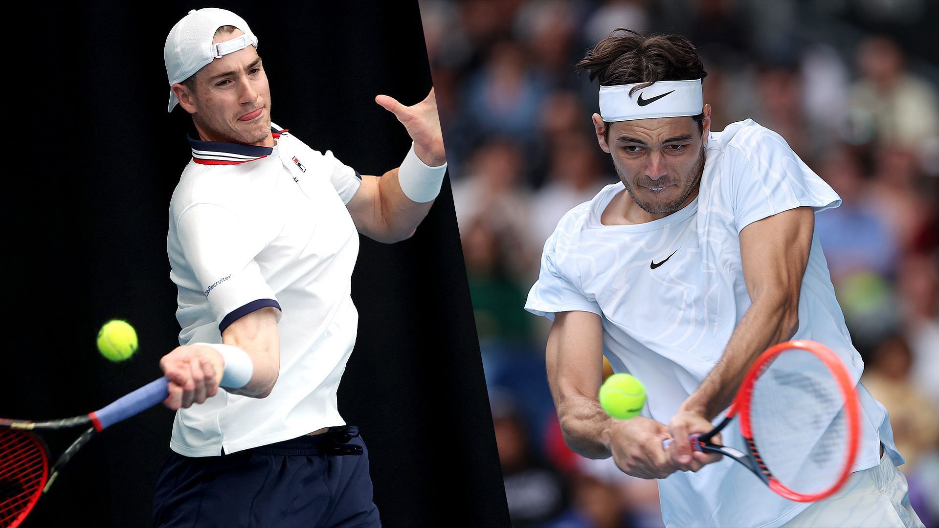 Isner (left) and Fritz are a win away from a title showdown in Dallas.