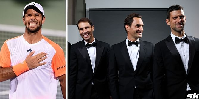 Federer, Nadal & Djokovic's domination made it "practically impossible" for other players to win a Grand Slam during their era, says Fernando Verdasco