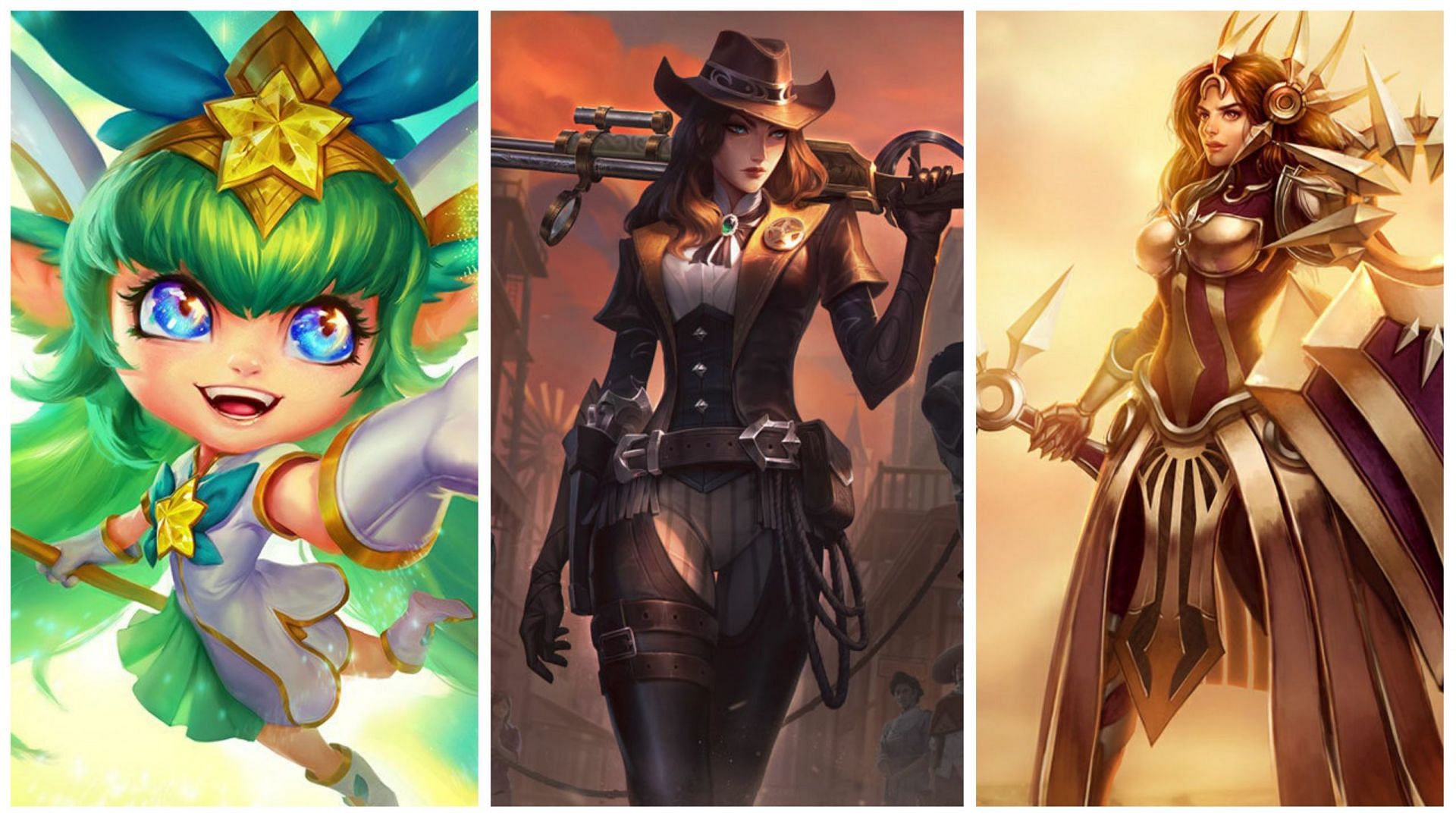 Best support champions to pair with Caitlyn in League (Images via Riot Games - League of Legends)