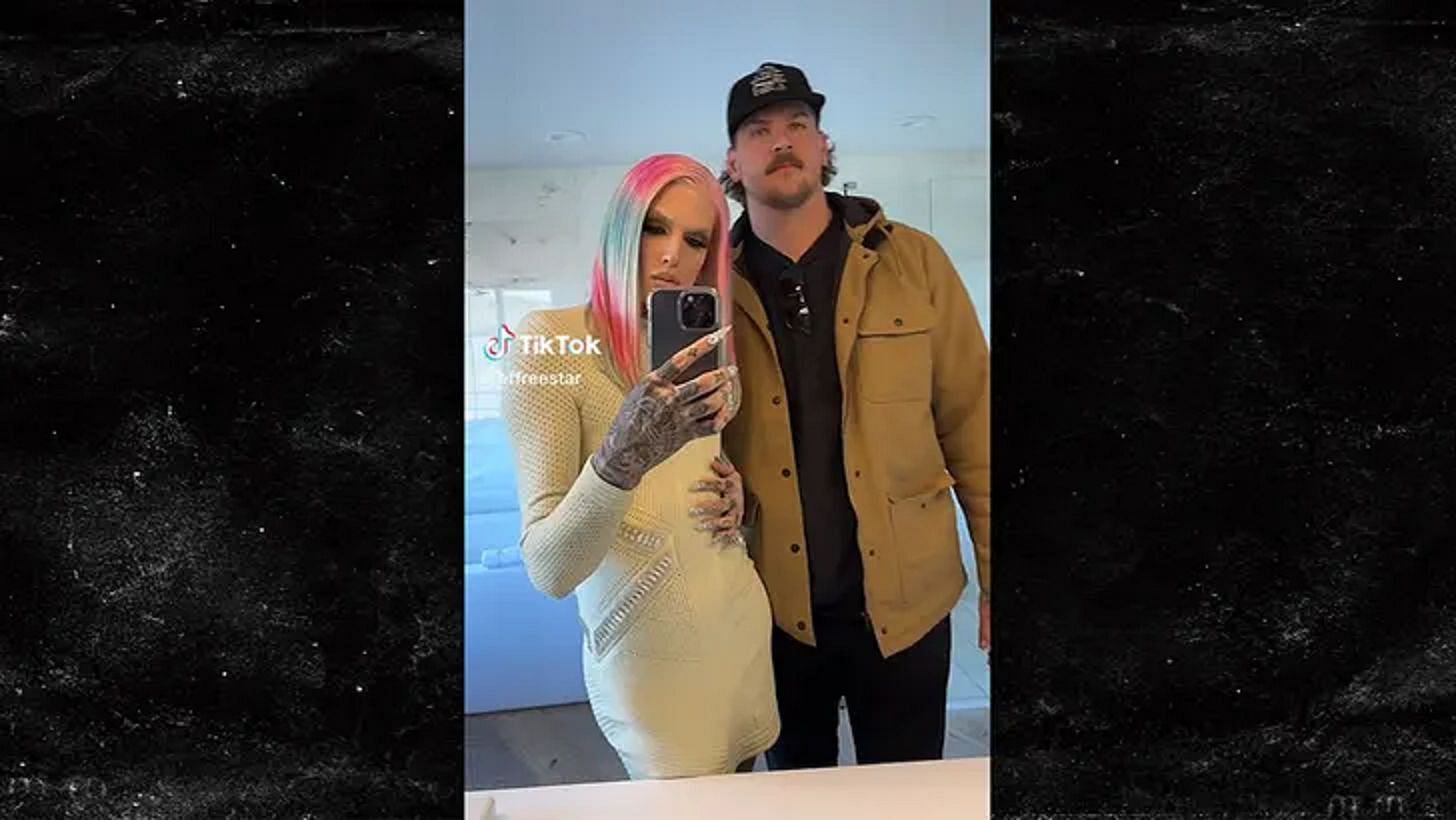 Jeffree Star and Mystery NFL Boo, Taylor Lewan