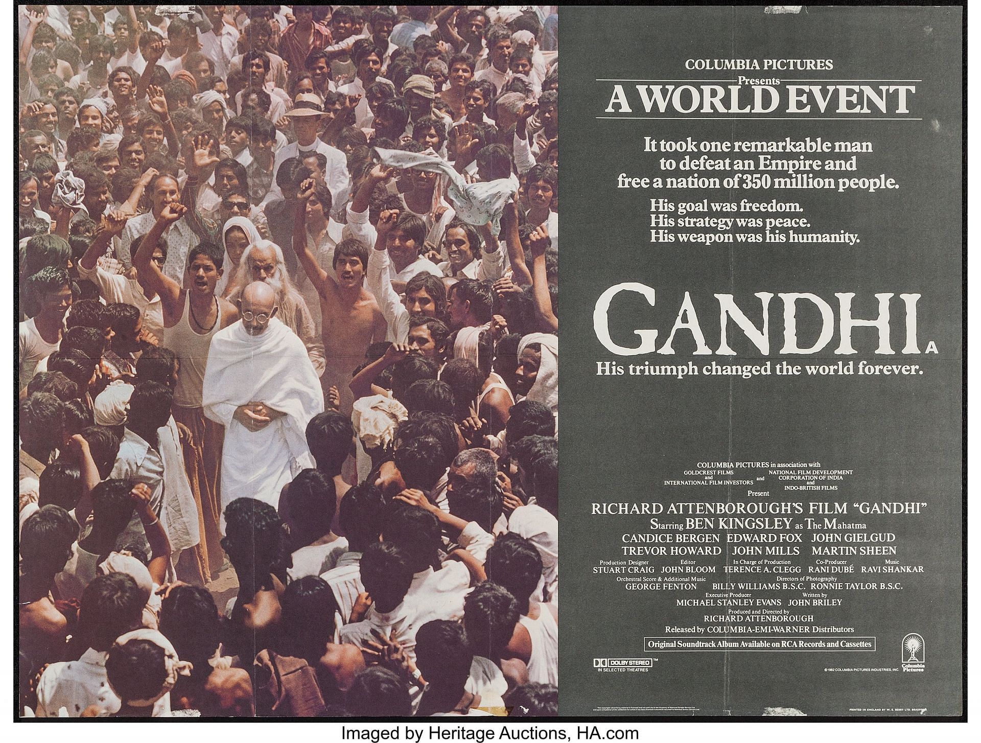 Gandhi (Image via Columbia Pictures)