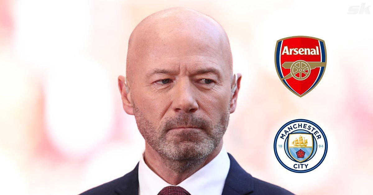 Alan Shearer makes his prediction between Arsenal and Manchester City.