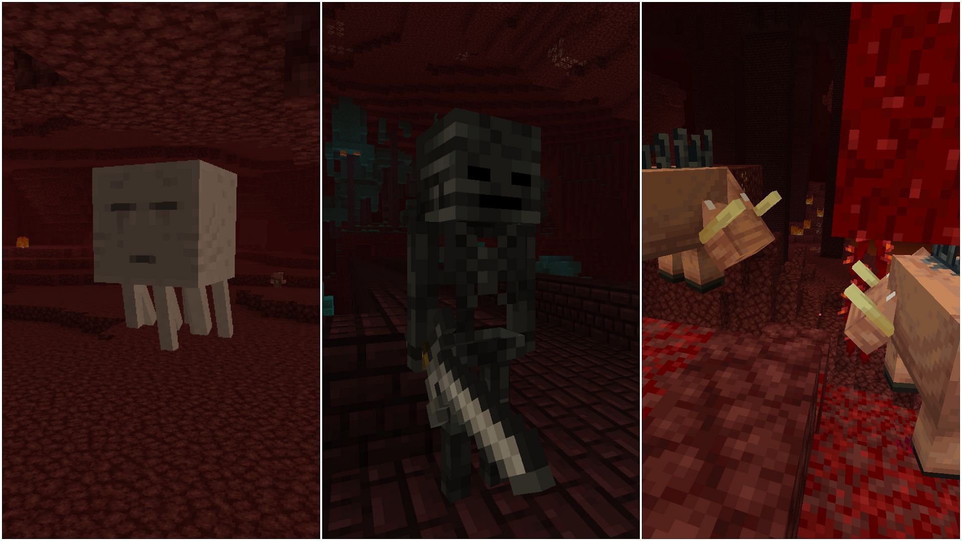 Several mob farms can be made on the Nether roof in Minecraft (Image via Sportskeeda)