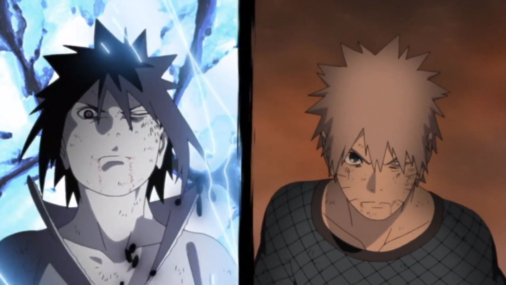 Sasuke and Naruto as seen in Naruto Shippuden