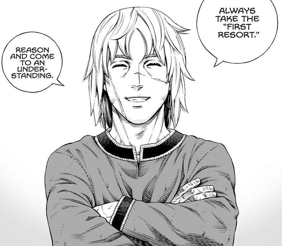 Thorfinn as seen in the manga (Image via Makoto Yukimura)