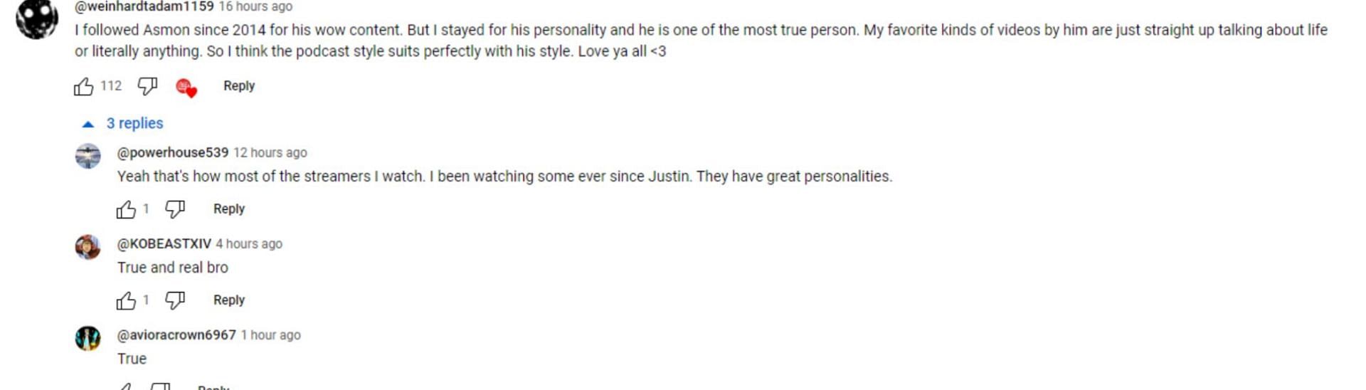 The format worked well for Zack, according to some commenters (Image via YouTube)