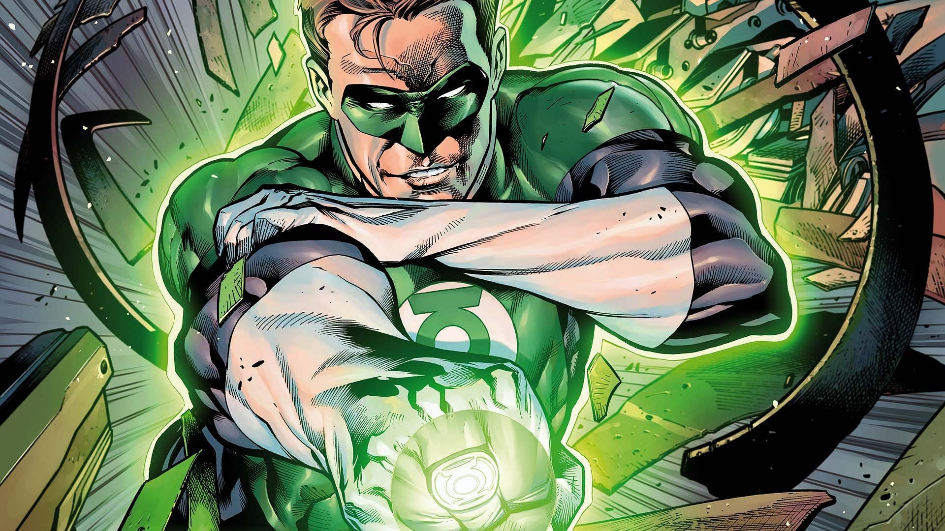 Hal Jordan and Jon Stewart solve a mystery on Earth (Image via DC Comics)