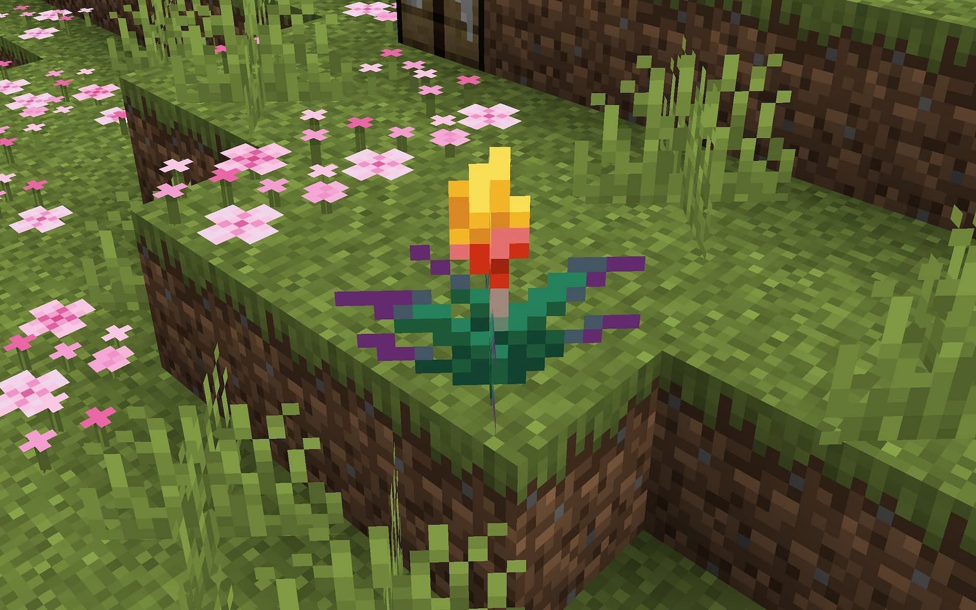 Players can find the mysterious ancient torchflower in Minecraft 1.20 (Image via Twitter/wattles)