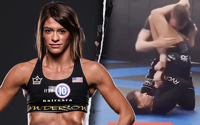 WATCH: Alyse Anderson showcases grappling skills ahead of Stamp Fairtex fight