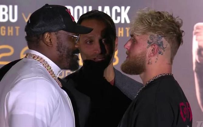 WATCH: Jake Paul has face-off with Derek Chisora after Tommy Fury skips presser