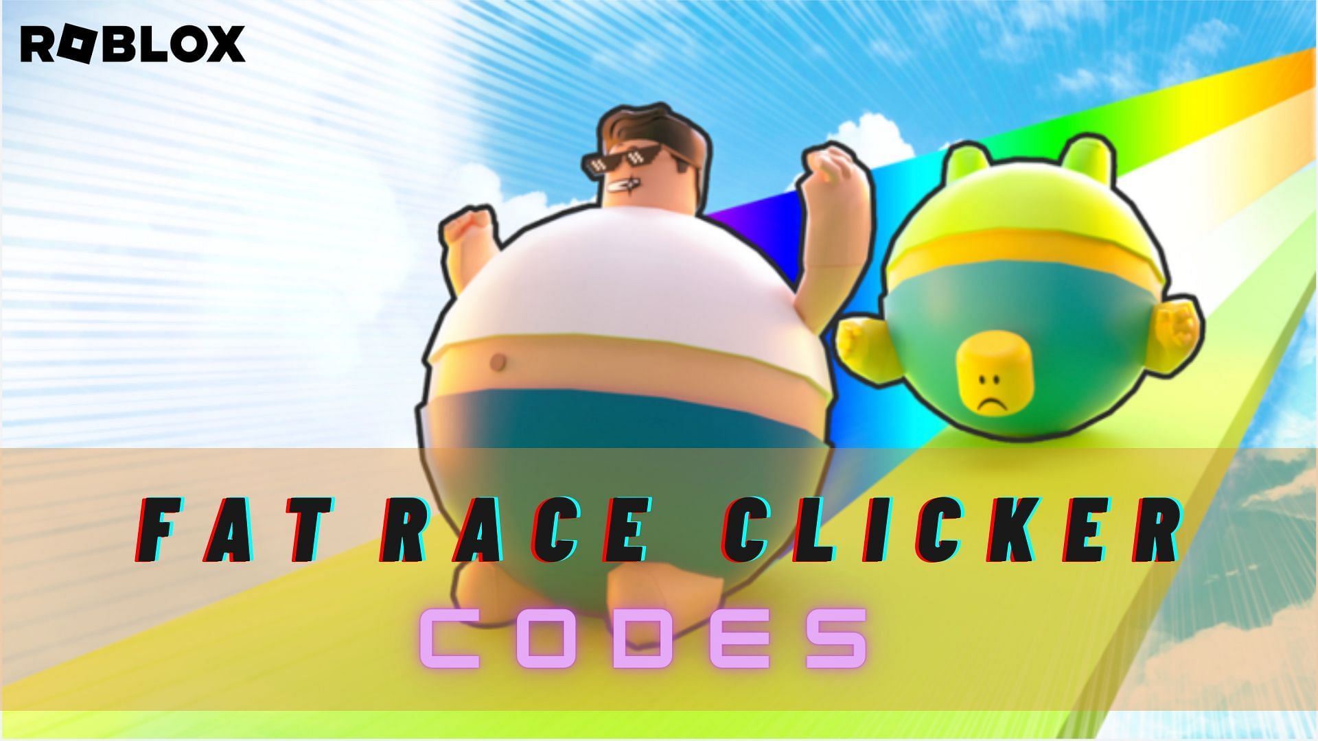 Roblox Fat Race Clicker codes for February 2023. (Image via Sportskeeda)