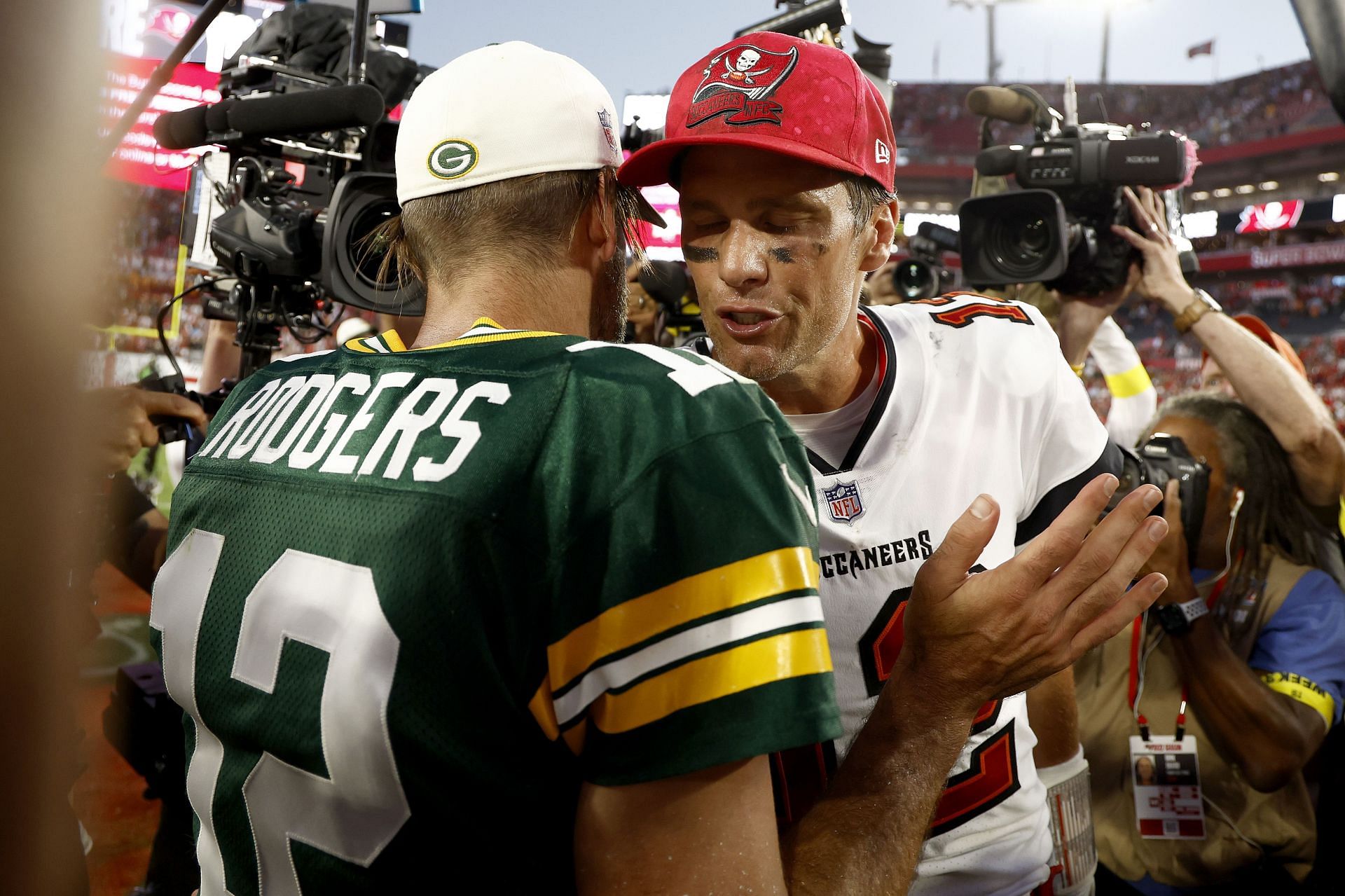 Aaron Rodgers and Tom Brady: Green Bay Packers v Tampa Bay Buccaneers