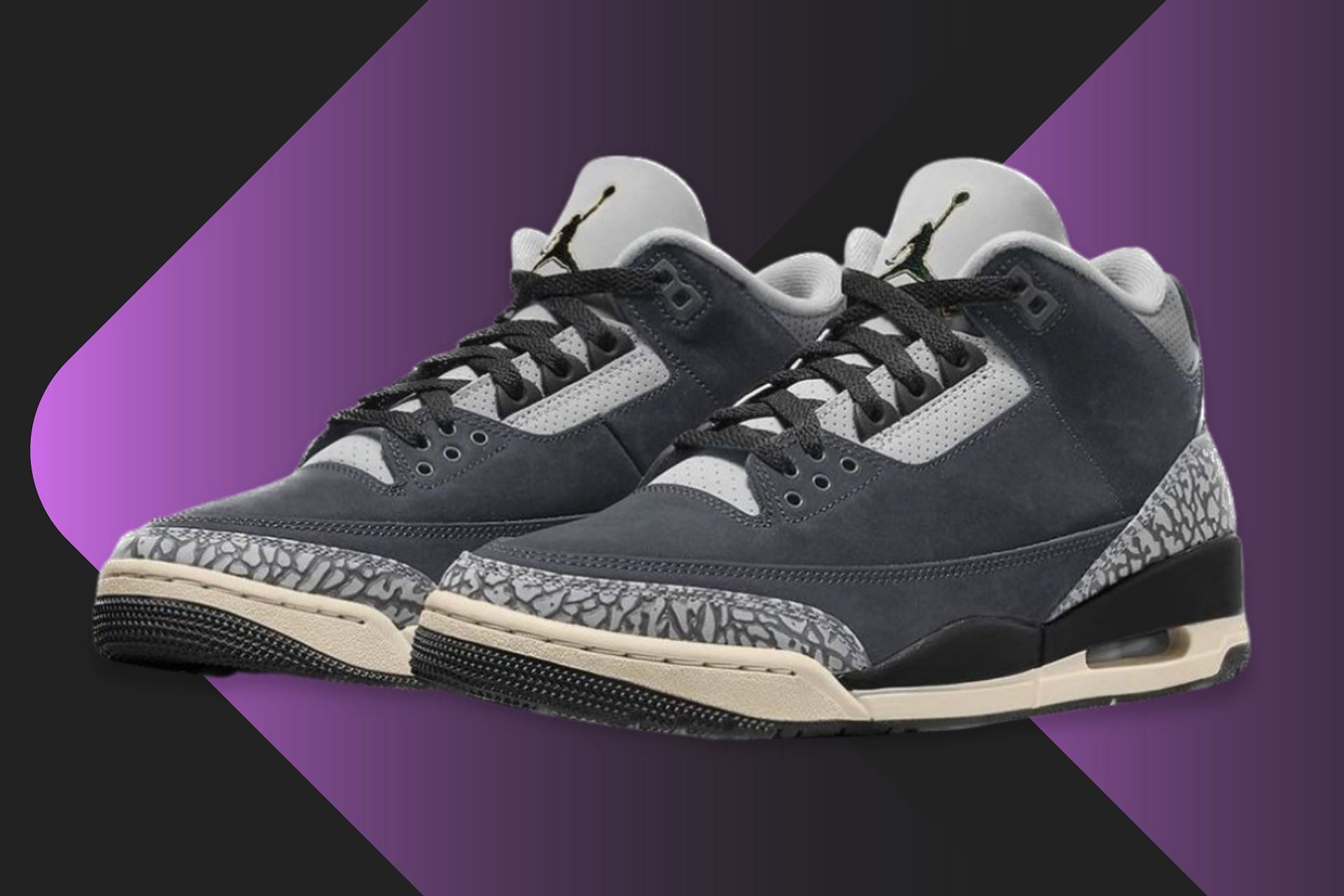 Nike: Air Jordan 3 Retro “Off Noir Cement” shoes: to buy, price, and more details explored