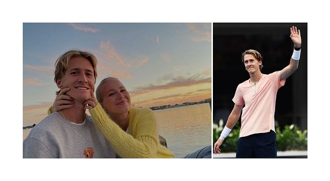 "Always smiling together" - Sebastian Korda and his girlfriend Ivana Nedved celebrate their 2 year anniversary