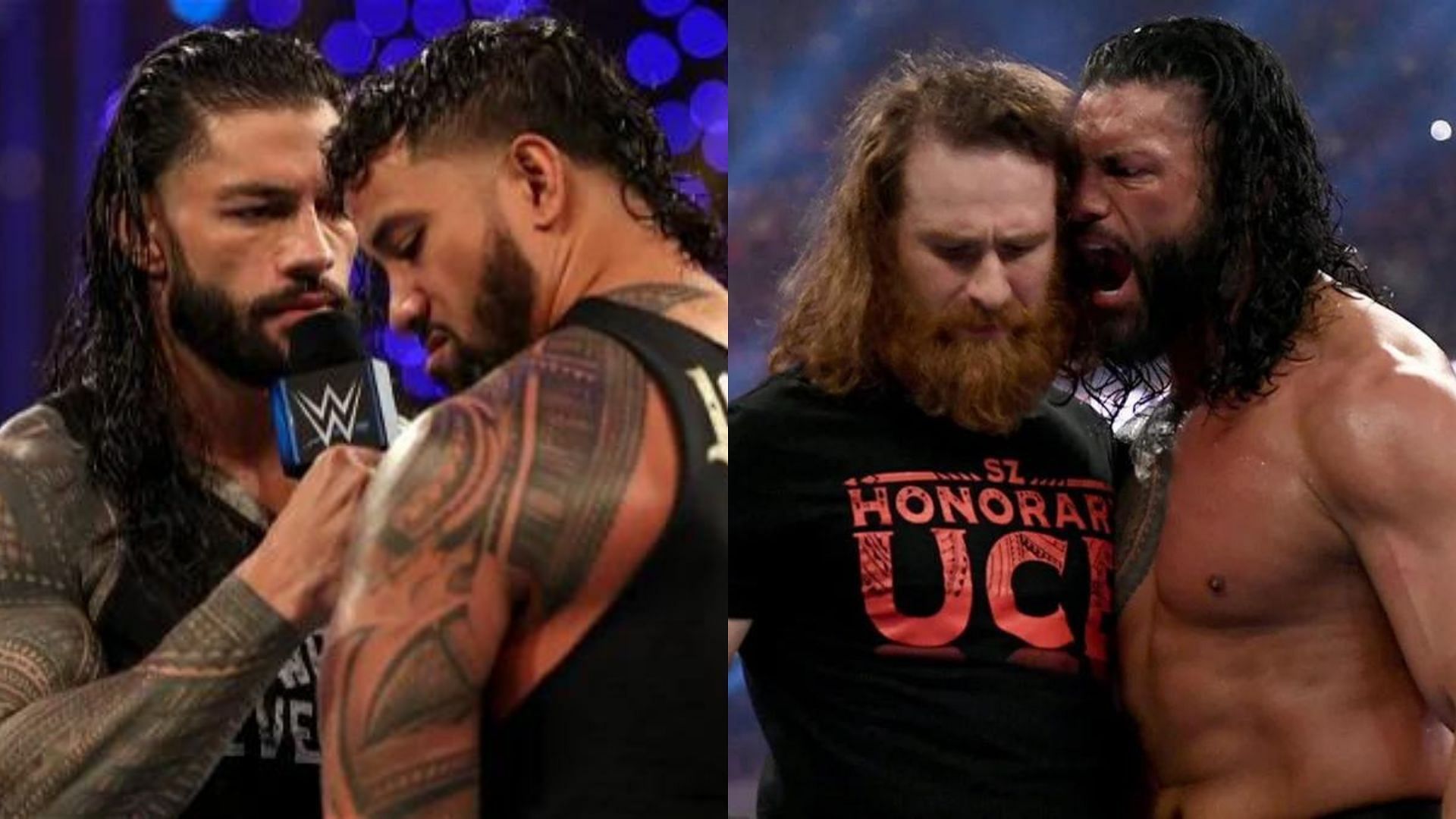 Could Roman Reigns cross paths with both Jey Uso and Sami Zayn in the near future?