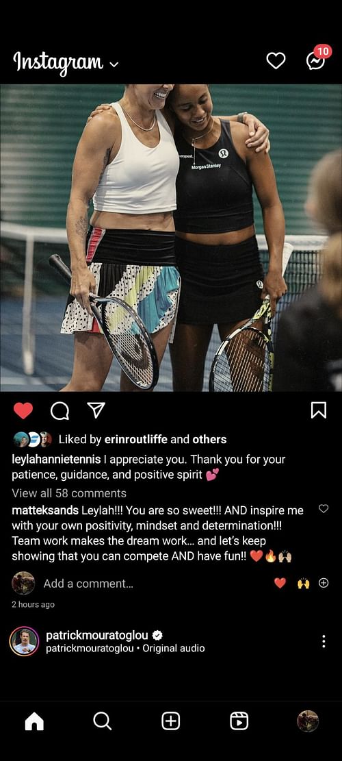 Bethanie Mattek-Sands' comment