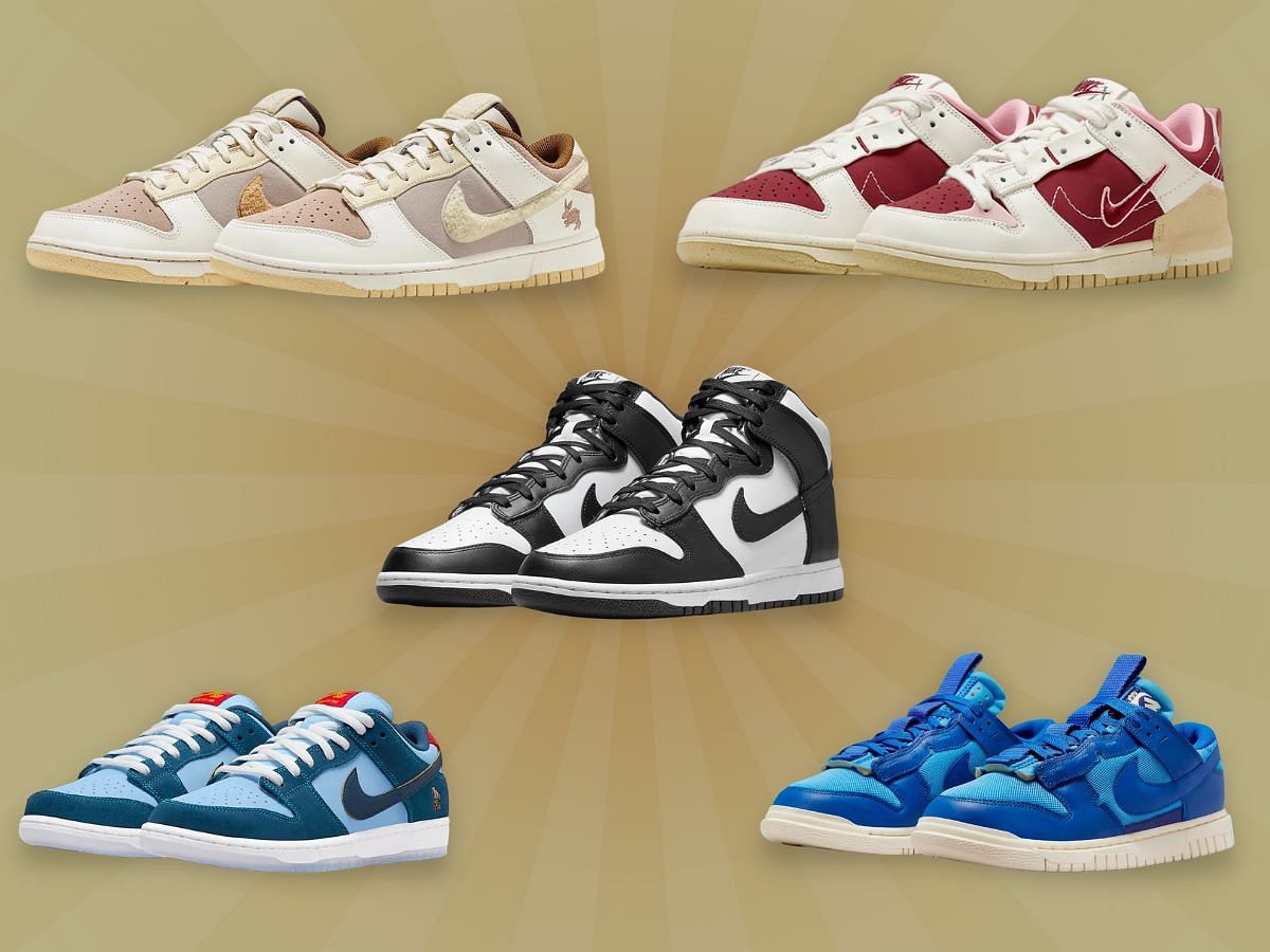5 types of Nike Dunks sneaker models (Image via Sportskeeda)