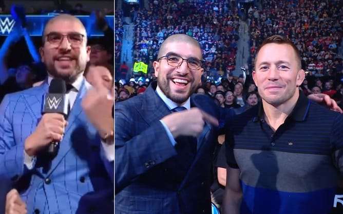 Watch: Ariel Helwani receives star-studded introduction at WWE’s Elimination Chamber