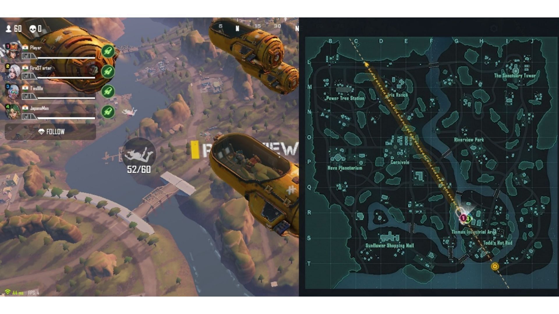 Farlight84 features two battle royale maps (image via Sportskeeda)
