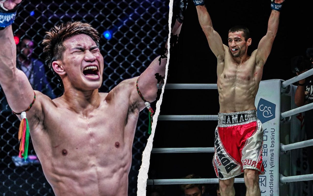 Tawanchai (Left) faces Jamal Yusupov (Right) at ONE Fight Night 7